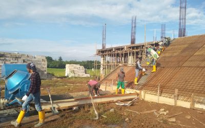 Pengecoran Lantai 2 Masjid Agung Nuu Waar